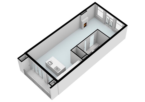 Floorplan - Balthasar Floriszstraat 39-3, 1071 VA Amsterdam